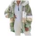 Pl schmantel women teddy long women with hood oversize fleece jacket fleecemantel outdoor warm careless carp jacket plush women sweat jacket with hooded big sizes careless jacket plush jackets green-d xxl