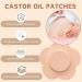 54pcs Castor Oil Patches Castor Oil Pack Wrap Disposable Organic Cotton Self-Adhesive Pads For Belly Button Leak-Proof Belly Button Patch Cover Breathable & Skin-Friendly No Wash(Beige) - Buy Online on GoSupps.com