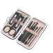 Nail Clippers Set Manicure Set Sharp and Durable Fingernail Clipper with Nail File Manicure Tools for Men Women (Color : Black B)