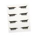 POPETPOP 4 pairs Girls Shiny Reusable Line Decal Adhesive Lash Glitter Liners with Eye for Decals Women 4x1.5cm Gloden