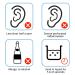 360 Pieces Earrings Hole Cleaner - Disposable Piercing Aftercare & Ear Floss in 6 Colors for Optimal Ear Piercing Cleaning - Buy Online on GoSupps.com