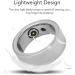 Smart Ring Health Tracker - Fitness Tracker for Men & Women | Heart Rate Sleep Monitoring Body Temperature Steps - Silver No 19 - Buy Online on GoSupps.com