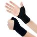 Thumb Wrist Compression Gloves (1 Pair)  Breathable Wrist Support Brace Thumb Sleeve with Soft Gel Pads for CMC Joint Pain Relief  Comfortable Thumb Brace for Arthritis  Tendonitis  Sprains  Strains  Carpal Tunnel and Tr...