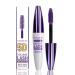 5D Primer Waterproof Mascara - Purple Mascara Long Lasting Thick - Smudge-Proof Fiber Mascara - Natural Length Durable Curling Mascara - My Amazing Lashes Mascara- on Halloween Christmas Stage(Purple)