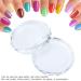2PCS Nail Art Painting Glass Board - Color Toning Palette for Makeup Display and Cosmetic Mixing Tools - Buy Online on GoSupps.com
