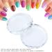 Buy 2 PCS Nail Art Plate Palettes | Glass Nail Polish & Color Mixing Display Tools for Professional Nail Art - Buy Online on GoSupps.com