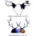 amangul Halloween Headband DarkSeries Antler Hairband Cosplay Costume Luminous Headpiece for Women Kids Festival Party Props(Style2) - Buy Online on GoSupps.com