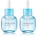 Hyaluronic Acid Serum for Face 2 x 30ml, Facial Serum 2% Pure Hyaluronic Acid with Vitamin B5, Anti-Aging Skin Care Day & Night Hydrating Serum for Sensitive Skin and Dry Skin 1 Fl Oz (Pack of 2) White