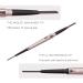 2 Pack Waterproof Eyebrow Pencil with Dual Ends - Professional Brow Enhancing Kit in Dark Brown #1 - Buy Online on GoSupps.com
