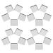 Beaupretty 30pi ces Lot de Godets Vides pour Maquillage Recharges M talliques Carr es pour Palettes de Fards Paupi res et Blush DIY