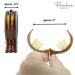 Parcelona French Round Inner Teeth 2 Inch Hair Clips Set - Tortoise Shell and Black Cellulose Hair Accessories for Women - Buy Online on GoSupps.com