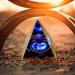 Orgone Pyramid with Moonstone Crystal - Energy Tower for Healing Chakras and Reiki - Flower of Life Design - Orgonite Jewelry - Buy Online on GoSupps.com
