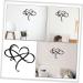 Cabilock 1pc Iron Pendant Home Pendant Heart Shaped Pendant Hanging Heart Wall Decor Decoration Love Black 40x35cm - Buy Online on GoSupps.com