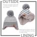 XIAOHAWANG Striped Winter Baby Beanie Hat & Scarf Set | Boys Girls Toddler Kids | Warm Knitted Classic Beanie | Gray | 4-8 Years - Buy Online on GoSupps.com