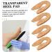 4 Pairs Transparent Silicone Heel Pads - Reusable Height Increasing Heel Covers & Cushions for Ultimate Comfort - Shoe Accessories & Protectors - Buy Online on GoSupps.com