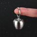 Stainless Steel Apple Shaped Pill Case - Portable Metal Medicine Box Keychain Holder for Travel & Outdoor Use - Buy Online on GoSupps.com