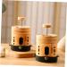 Lurrose Smoke-Free Moxibus Tube & Moxa Gel Burner Tool | Wooden Moxibustion Pot & Bamboo Pipe for Home Use - Buy Online on GoSupps.com