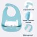 RIGHTWELL 3-Pack Silicone Bibs for Babies and Toddlers - Waterproof, Soft, Easy to Clean with Crumb Catcher Pocket (Bright Colors) - Buy Online on GoSupps.com