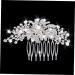 Ipetboom Bridal Wedding Hair Comb Floral Rhinestone Hair Pin Bride Hair Comb Wedding Rhinestone Hair Comb - Buy Online on GoSupps.com