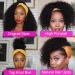 Curly Headband Wig for Black Women - 12 Inch Deep Wave Human Hair, 150% Density, No Lace - Buy Online on GoSupps.com