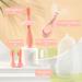 SYNPOS 6 in 1 Baby Infant Toothbrush Set - U-Shaped Training Toothbrush for 0-24 Months - Extra Soft Bristles - Pink - Buy Online on GoSupps.com