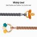 Geiomoo Silicone Pacifier Chain - 2 Pack Pacifier Clips Holder & Strap for Babies | Durable & Safe Baby Accessories - Buy Online on GoSupps.com