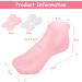 LINXINS Silicone Socks for Cracked Feet 2 Pairs Silicone Socks for Women Silicone Moisturising Socks Women Foot SPA Pedicure Silicone Socks Softening Dry Cracked Feet Rough Skins Pink & White - Buy Online on GoSupps.com