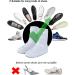 McBiuti Waterproof Rain Shoe Covers - Foldable Overshoes for Women/Men 5.5-6.5 - Gray/White Ankle Boots - Buy Online on GoSupps.com