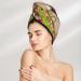 Hair Towel Wrap with Button - Quick Drying Towel Turban for Effortless Hair Care (Bright Mushrooms - Buy Online on GoSupps.com
