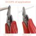 Wire Cutter Cable Cutter Side Snips Flush Cutter Diagonal Side Cutter Snips Electrical Cutting Plier Diagonal Plier Cable Tie Cutter with Ergonomic Anti-Slip Handle for Coil Making DIY Jewelry - Buy Online on GoSupps.com
