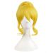 MapofBeauty 22 inch/55cm Short Hair + 1 Ponytail Cosplay Wig (Yellow)