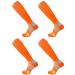 Compression Socks (2 Pair) for Men and Women 20-30 mmHg Compression Stockings Circulation for Cycling Running Support Socks L-XL Orange