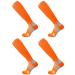 Compression Socks (2 Pair) for Men and Women 20-30 mmHg Compression Stockings Circulation for Cycling Running Support Socks L-XL Orange
