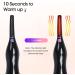 Buqikma Heated Eyelash Curlers Electric Eyelash Curler 3 Temp Modes 2in1 Clip-Type Eyelash Curlers with Built-in Comb Rechargeable Heated Lash Curler for Quick Heatin Lashes Curl Tool - Buy Online on GoSupps.com