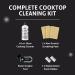Therapy Glass Stovetop Cleaner Kit - 3 Non-Scratch Pads & Razor Scraper for All Cooktops - Effective Oven & Ceramic Cleaning Solution - Buy Online on GoSupps.com