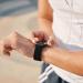 Ultra Black Silicone Solo Loop Band for Apple Watch 38/40/41MM - Elastic Sport Strap for iWatch Series 1-8, SE - 5.6-5.8 Size - Stretchy and Compatible - Buy Online on GoSupps.com