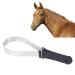 Horse Curry Comb Stainless Steel Horse Brush Scraper Rust Resistance Livestock Shedding Comb Horse Fur Scraper for Horse Dogs and Cats