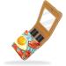 Travel Lipstick Organizer Case | Portable Makeup Bag with Mirror | Bacon Eggs Pattern | B287e1apuo - Buy Online on GoSupps.com