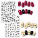 8 Sheets Letter Nail Art Sticker Heart Lips Self-Adhesive Design Decals - Valentine's Day Nail Stickers for Women - DIY Manicure Tips - Buy Online on GoSupps.com