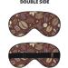 Coffee and Flowers Print Sleep Eye Mask | Soft Blindfold for Night Sleeping & Travel - Elastic Strap Headband - Buy Online on GoSupps.com