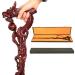 Red Sandalwood Crutches Hand-Carved Walking Aids for The Elderly Light and Strong Solid Wood Non-Slip Walking Sticks Ordinary Packaging