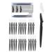 Eyebrow Razor for Women 30 Pcs Dermaplane Razor for Women Face Multipurpose Black Face Razors for Women and Men by MoHern Black 30 Count (Pack of 1)