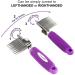 Premium Poodle Dematting Fur Rake Comb - 2.5 Steel Blades for Detangling Matted Undercoat Hair - Buy Online on GoSupps.com