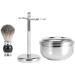Premium Shaving Brush Set for Men - Artificial Badger Hair Beard Grooming Kit & Stand - Perfect Gift for Smooth Shaves - Buy Online on GoSupps.com