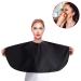 Noverlife Black Makeup Cape - Chemical & Water Proof Shorty Smock for Salon Clients | Lightweight Beard Apron & Styling Cape for Makeup Artists - Buy Online on GoSupps.com