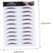 Housoutil 4pcs Eyebrow Stickers Stick on Eyebrows for Women Artificial Eyebrow Semi- Tools 6d - Buy Online on GoSupps.com