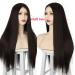 Atayou Long Smooth Brown Wig for Women - Heat-Resistant Synthetic Dark Brown Hairpiece - Buy Online on GoSupps.com