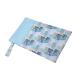 Menstruation pads bag bag bag sanitary napkin storage bag with zipper for women girls sky blue/blue