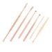 Lurrose 1 Set Spiral Ear Pick Spoon Ear Wax Pick Ear Wax Scraper Earpick Ear Scoop Rose Gold 14.7X3X1.5CM