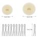 8-Piece Hair Donut Set with 50 U-Shape Hair Clips - Stylish Hair Knot Ring & Pillow for Perfect Hair Styling - Buy Online on GoSupps.com